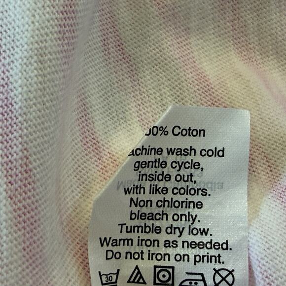 J. Crew Artist Tee Top Womens Size XL Pink Stripe Long Sleeve Round Neck Cotton - Picture 7 of 7